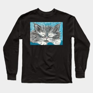 Fluffy kitten cat Long Sleeve T-Shirt